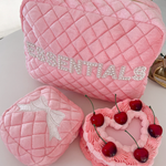 Pink Velvet Bow Mini Bag
