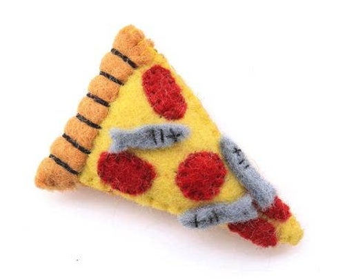 Pizza with Sardines Catnip Cat Toy
