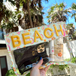'Beach' Palm Trees Clear Pouch