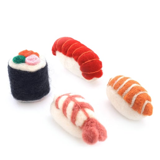 Salmon Nigiri Sushi Catnip Cat Toy