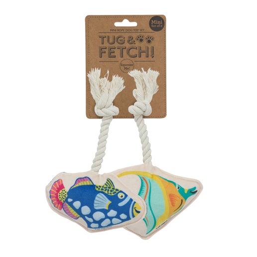 Tropical Fish Mini Rope Dog Toy Set