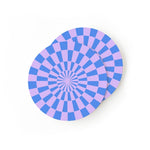 Blue Mint Check Coasters