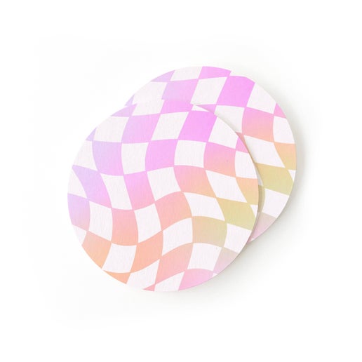 Ombré Checkered Coasters