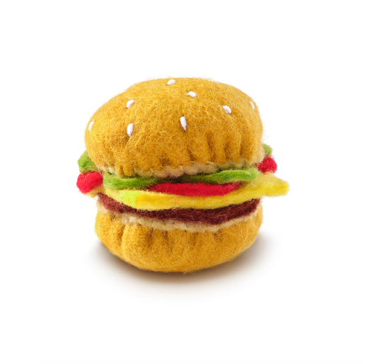 Cheeseburger Catnip Cat Toy