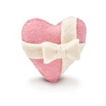 Pink Heart with White Bow Catnip Cat Toy