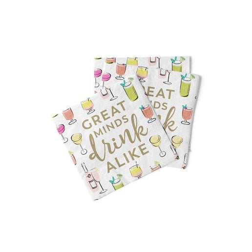 Great Minds Drink Alike Cocktail Napkins