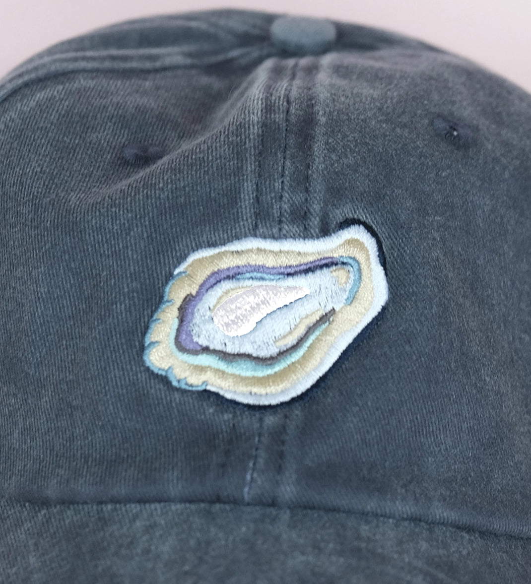 Embroidered Oyster Adjustable Baseball Hat