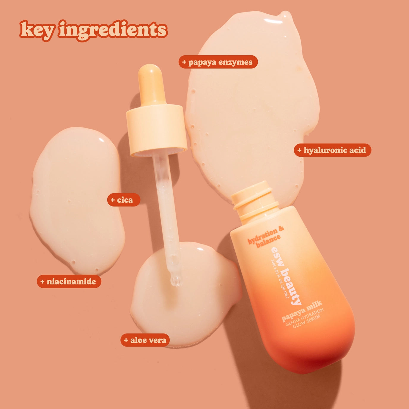 ESW Beauty Papaya Milk Gentle Hydration Glow Serum