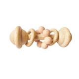 Peach Wooden Rattle Toy