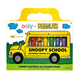 OOLY x Peanuts Snoopy School Coloring Travel Kit