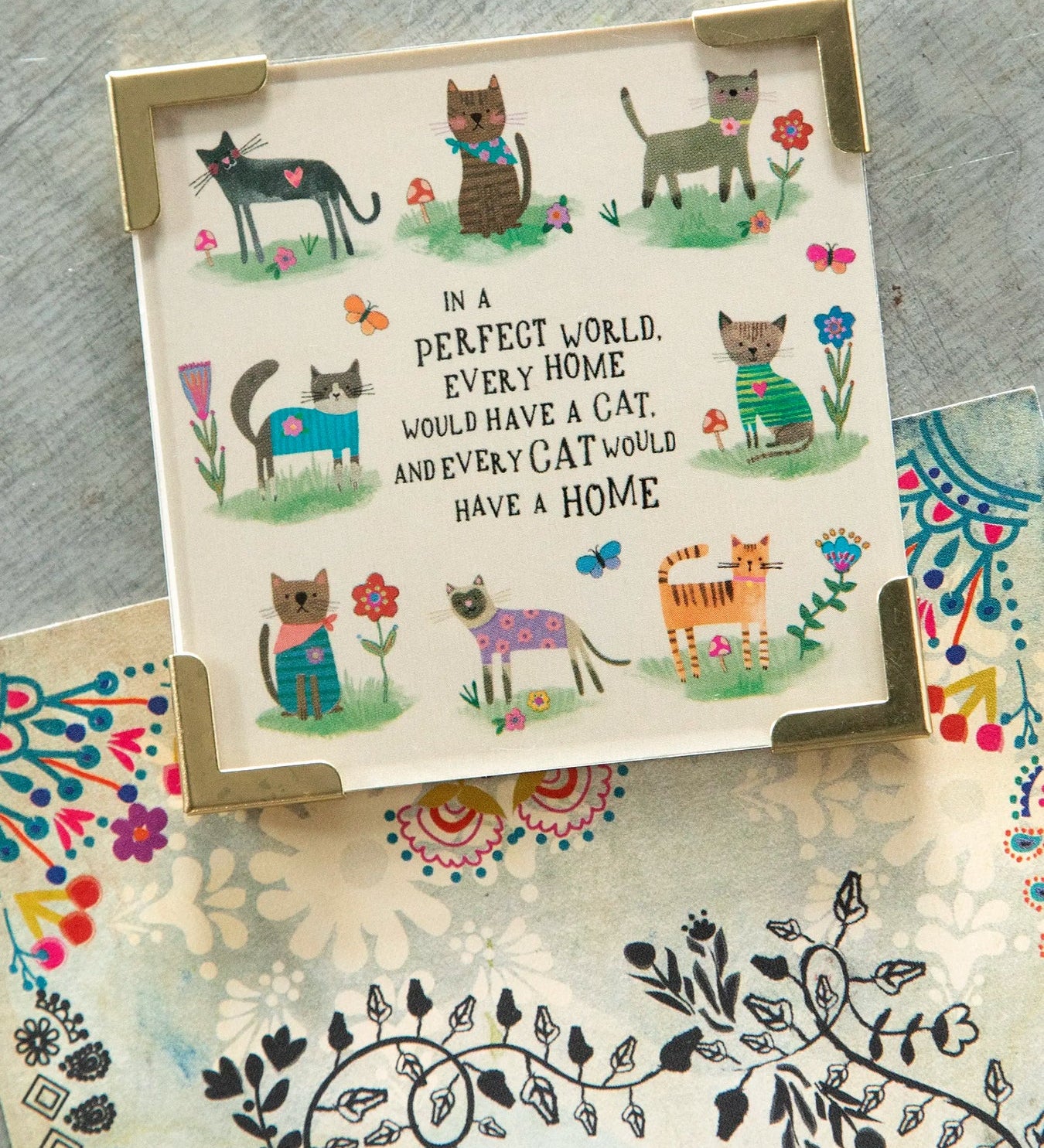 Natural Life Every Cat Has A Home Corner Magnet Keepsake