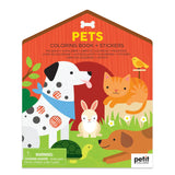 Pets Coloring + Stickers Book