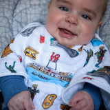 Philadelphia Icons 2-in-1 Burp Cloth + Bib