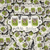 Pickle Girly Vinyl Decal Sticker