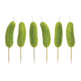 Pickle Party Candles, Set of 6