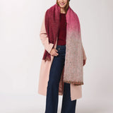 Pink Gradient Oversized Scarf