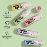 Poppy & Pout Lip Balm, Pink Birthday Confetti Cake