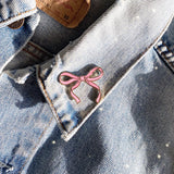 Pink Bow Enamel Pin