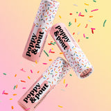 Poppy & Pout Lip Balm, Pink Birthday Confetti Cake