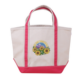 Pink Mini Tote Bag with 'Be the Sunshine' Sunflower Patch