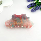 Pink & Blue Sparkling Starry Sky Cloud Claw Hair Clip