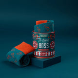 Pizza Boss Socks in a Can