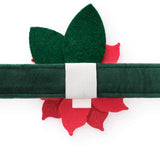 Poinsettia Dog Collar Flower
