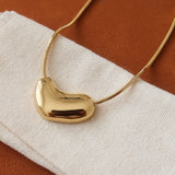 Puffy Abstract Heart Necklace