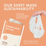 ESW Pumpkin Spice Oat Milk Calming Plant-Based Milk Mask