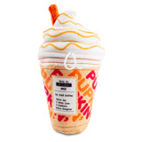 Haute Diggity Dog Pupkin' Donuts Iced Coffee Squeaker Dog Toy