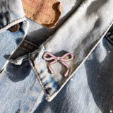 Lilac Bow Enamel Pin
