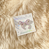 Lilac Bow Enamel Pin