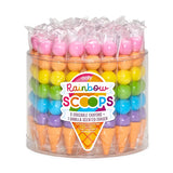 Rainbow Scoops Vanilla Scented Stacking Erasable Crayons