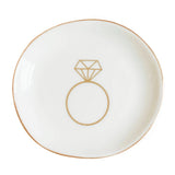 Engagement Ring Ceramic Jewelry Trinket Dish