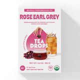 Rose Early Grey Tea Box, 10 Organic Bagless Tea Drops
