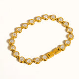 Round Rhinestone Bracelet