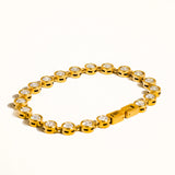 Round Rhinestone Bracelet