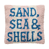 Sand, Sea & Shells Throw Pillow, 10x10