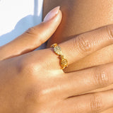 Sardine Fish Band Adjustable Ring