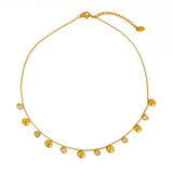 Shells & CZ Charm Necklace