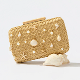 Seashell Embellished Clutch