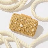 Seashell Embellished Clutch