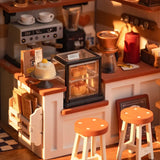 DIY Miniature House Kit: Slow Life Café