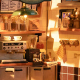DIY Miniature House Kit: Slow Life Café
