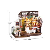DIY Miniature House Kit: Slow Life Café
