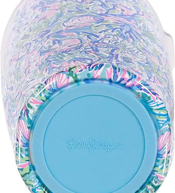 Lilly Pulitzer Stainless Steel Soileil It On Me Thermal Mug with Lid, 20oz.
