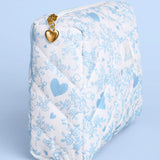 Something Blue ‘Bride’ Quilted Cosmetic Bag