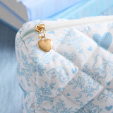 Something Blue ‘Bride’ Quilted Cosmetic Bag