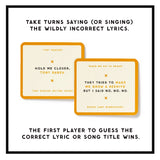 Misunderstood Songs: A Party Game All About Identifying Songs from the Most Wildly Incorrect Lyrics Possible