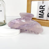 Purple Sparkly Half Moon Claw Hair Clip